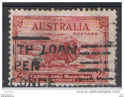 AUSTRALIA:  1934  MERINOS  -  2 P. USED  STAMP  -  YV/TELL. 97 - Oblitérés