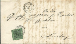 ALLEMAGNE LETTRE 5F LUDWIGSHAFFEN POUR CONSTANCE DE 1856  LETTRE COVER - Covers & Documents