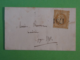 BU20 FRANCE BELLE LETTRE 1868 GYE  + N° 28    ++ AFF .INTERESSANT+ - 1863-1870 Napoléon III Con Laureles