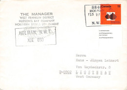 CANADA - MAIL 1973 HOLMAN, NWT > GERMANY / ZG132 - Lettres & Documents