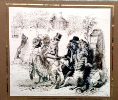 Dessin Gustave Doré, Animaux Humanisés, Costumes Cérémonie, Chien Pintade, Renard, Singe - Photo - Disegni