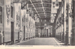 ANGLETERRE - Windsor Castle - St. Georges Hall - Carte Postale Ancienne - Windsor Castle