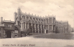ANGLETERRE - Windsor Castle - St George's Chapel - Carte Postale Ancienne - Windsor Castle