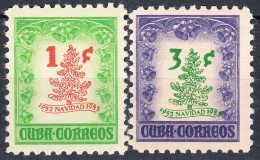 CUBA 1952, CHRISTMAS, CHRISTMAS TREES, COMPLETE, MNH SERIES With GOOD QUALITY, *** - Neufs