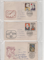 LOT DE 12 ENVELOPPES 1er JOUR DE TCHECOSLOVAQUIE DE 1968 - Lettres & Documents