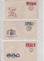 LOT DE 12 ENVELOPPES 1er JOUR DE TCHECOSLOVAQUIE DE 1968 - Lettres & Documents