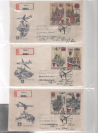 LOT DE 14 ENVELOPPES 1er JOUR DE TCHECOSLOVAQUIE DE 1968 - Storia Postale