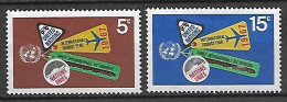 NATIONS - UNIES    -    1967 .  Y&T N° 170 / 171 ** .  Tourisme  /  Bagages  /  étiquettes / Avions - Ongebruikt