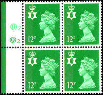 Northern Ireland 1971-93 12p Bright Emerald Questa Litho Block Of 4 Unmounted Mint. - Irlanda Del Norte