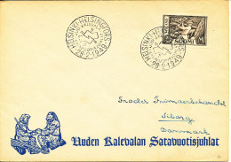 Finland Cover With Special Postmark Sent To Denmark Helsinki 28-2-1949 - Covers & Documents