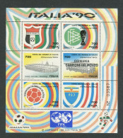 ITALIA REPUBBLICA 1990 FOGLIETTO FIFA ITALIA 90 GERMANIA CAMPIONE DEL MONDO ** MNH - 1981-90: Nieuw/plakker