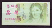 China BOC (bank Of China) Training/test Banknote,Germany B Series 5 DM Deutsche Mark Note Specimen Overprint - [17] Falsos & Especimenes