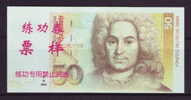 China BOC (bank Of China) Training/test Banknote,Germany B Series 50 DM Deutsche Mark Note Specimen Overprint - [17] Fictifs & Specimens