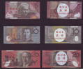 China BOC Bank (bank Of China) Training/test Banknote,AUSTRALIA Dollars D Series 5 Different Note Specimen Overprint - Vals En Specimen
