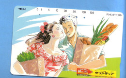 Japan Telefonkarte Japon Télécarte Phonecard -  Girl Femme Women Frau - Characters