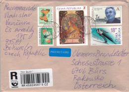 Reko 73581 Bohumin 2023 Jiri Bouda - Schispringer Liberec - Postillon Colias Crocea - Aurorafalter E. Cardamines - Mucha - Brieven En Documenten