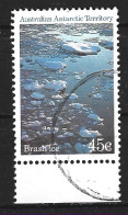 ANTARCTIQUE AUSTRALIEN. N°70 Oblitéré De 1985. Chenal Au Milieu Des Glaces Flottantes. - Usados