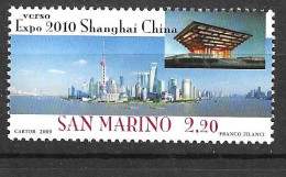 SAN MARINO - 2009 - EXPO SHANGAI 2010 - €2,20 - MINT MNH** ( YVERT 2179 - MICHEL 2386 - SS 2228) - Ongebruikt