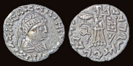 Bactrian Kingdom Zoilos II Soter AR Drachm Athena Alkidemos Advancing Left - Indisch