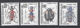 FRANCE 1983 TIMBRE TAXE 109 110 111 112 SERIE INSECTES COLEOPTERES LEPLURA CORDIGERAS PAEDURUS LITTORALIS ADELIA ALPINA - 1960-.... Postfris