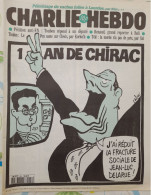 CHARLIE HEBDO 1996 N° 203 JACQUES CHIRAC JEAN LUC DELARUE - Humour