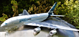 Maquette D'agence En Bois Avion Airbus A380 échelle 1/140 - Airplanes & Helicopters