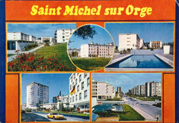 CPM - Saint Michel Sur Orge 91  :    Les Cités    Multivues - Saint Michel Sur Orge