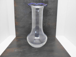 Vase Bord Corolle Bleu - Vasen