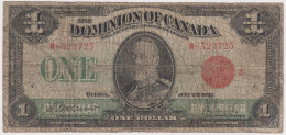 CANADA 1 DOLLAR 2.7.1923. RED SEAL - Kanada