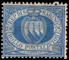 San Marino 1894-97 25c Blue Unmounted Mint. - Neufs