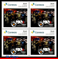 Ref. BR-V2022-51-Q BRAZIL 2022 - MILITARY POLICE OF SAOPAULO, 190 YEARS, RHM PB-197, BLOCK MNH, POLICE 4V - Unused Stamps