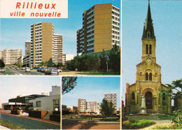 CPM - Rillieux La Pape 69  : Multivues  Sur Les Cités , Vieille église  Et Centre Commercial - Rillieux La Pape