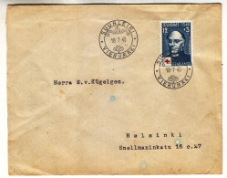 Finlande - Lettre De 1948 - Oblit Suurleiri - Exp Vers Helsinki - Croix Rouge - - Covers & Documents