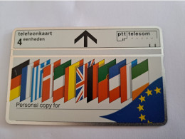 NETHERLANDS  ADVERTISING  4 UNITS/ FLAGS/ EUROPA PERSONAL COPY/ 327E       / NO; R 099  LANDYS & GYR   MINT   ** 13810** - Private