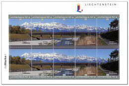 Liechtenstein 2022 "Die Marke" Fr..90 With Personalised Panorama Wooden Bridge & Alpstein Range Brücke Mountains MNH ** - Nuovi
