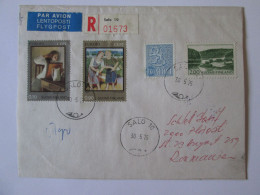 Finlande-Salo Enveloppe Recommandee 1975-Finland-Salo Registered Cover 1975 - Maximumkarten (MC)