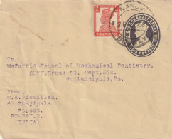 India Old Cover Mailed - Lettres & Documents