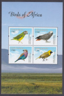 2012 Tanzania 4887-4890KL Birds 13,00 € - Climbing Birds