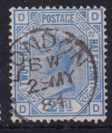 GREAT BRITAIN 1881 - Canceled - Sc# 82 Plate 22 - Used Stamps