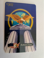 UNITED STATES AMERICA  / AMERIVOX/ TEST CARD !!!  /  $5,- AMERICAN EAGLE    PREPAID MINT     ** 13840** - Amerivox