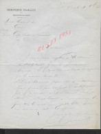 MILITARIA LETTRE DE 1882 ECRITE DE SAIGON COCHINCHINE FRANÇAISE DE PIERRE GEORGE SECRÉTAIRE AU COMMANDANT DU GENIE : - Covers & Documents