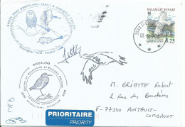 GROENLAND 4F75 EXPEDITION RECHERCHE SIGNEE PAR TOUS LES PARTICIPANTS POUR PONTAULT (SEINE ET MARNE) DE 2000 LETTRE COVER - Lettres & Documents