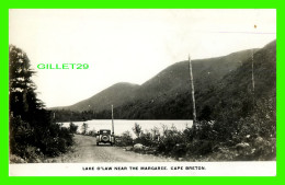 CAPE BRETON, NOVA SCOTIA - LAKE O'LAW NEAR THE MARGAREE - CARTE PHOTO - VIEILLE VOITURE - - Cape Breton