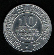 Schleswig-Holstein 1923 - 10  HUNDERSTEL GUTSCHRIFTS-MARKE - Autres & Non Classés