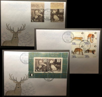 Russia 2021 60 Ann Of WWF 1961-2021 Peterspost Full Set Of 3 FDC's - FDC