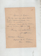 Bulletin Naissance Didier 1897 Vif Fournier Bron Registres Détruits Par Incendie - Non Classificati