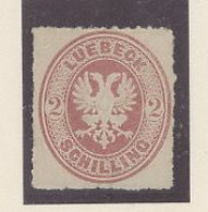 ALLEMAGNE - LUBECK -1863 -N°10 -2 S -ROSE -NSG- ETAT TTB - Luebeck