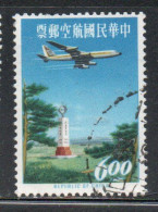 CHINA REPUBLIC CINA TAIWAN FORMOSA 1963 AIR POST MAIL AIRMAIL JET OVER TROPIC OF CANCER MONUMENT 6$ USED USATO OBLITERE' - Poste Aérienne