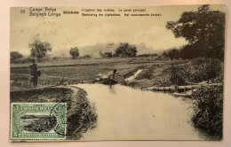 BASANKUSU1917entier Postal Illustré5c RIZIERES56 >Netherlands (Congo Belge Rice Riz Agriculture Water Postal Stationery - Briefe U. Dokumente