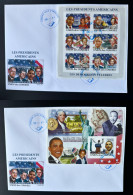 Comores Comoros Komoren 2008 FDC IMPERF Martin Luther King USA President John Fitzgerald Kennedy Mi. I-VI Bl. I Unissued - Martin Luther King